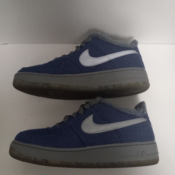 Nike Air Force 1 Werewolf Edition Denim Blue/Gray Size 6.5Y or Women's 8 - Picture 5 of 8